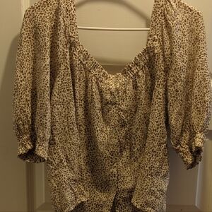 Leopard Print Women's Top